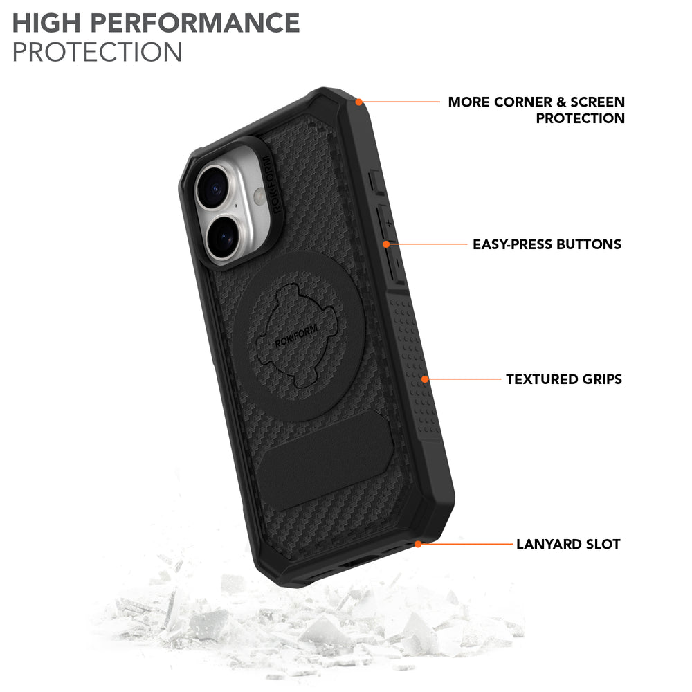 iPhone 16 Rugged Case - Black