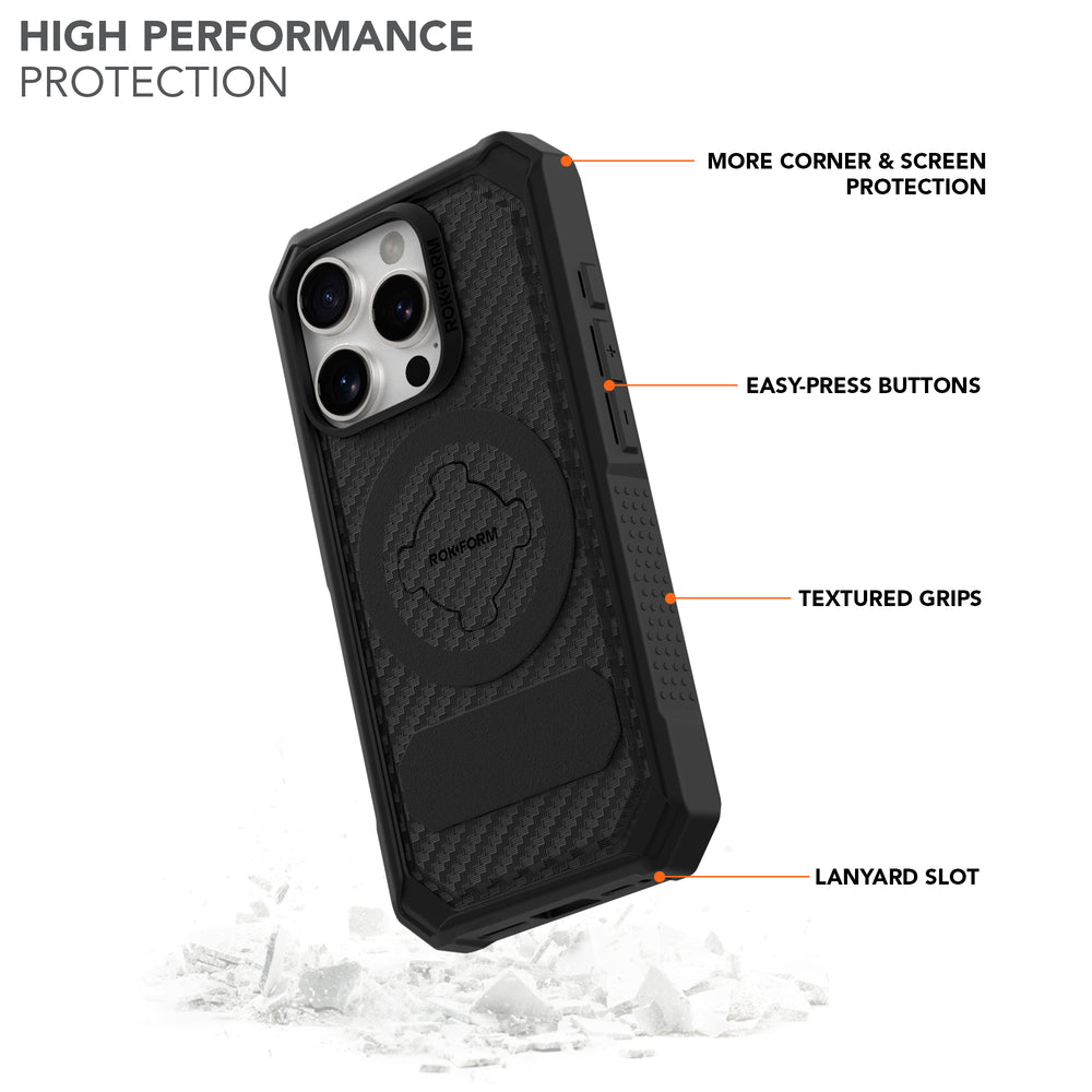 iPhone 16 Pro Rugged Case - Black