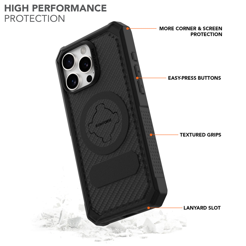 iPhone 16 Pro Max Rugged Case - Black