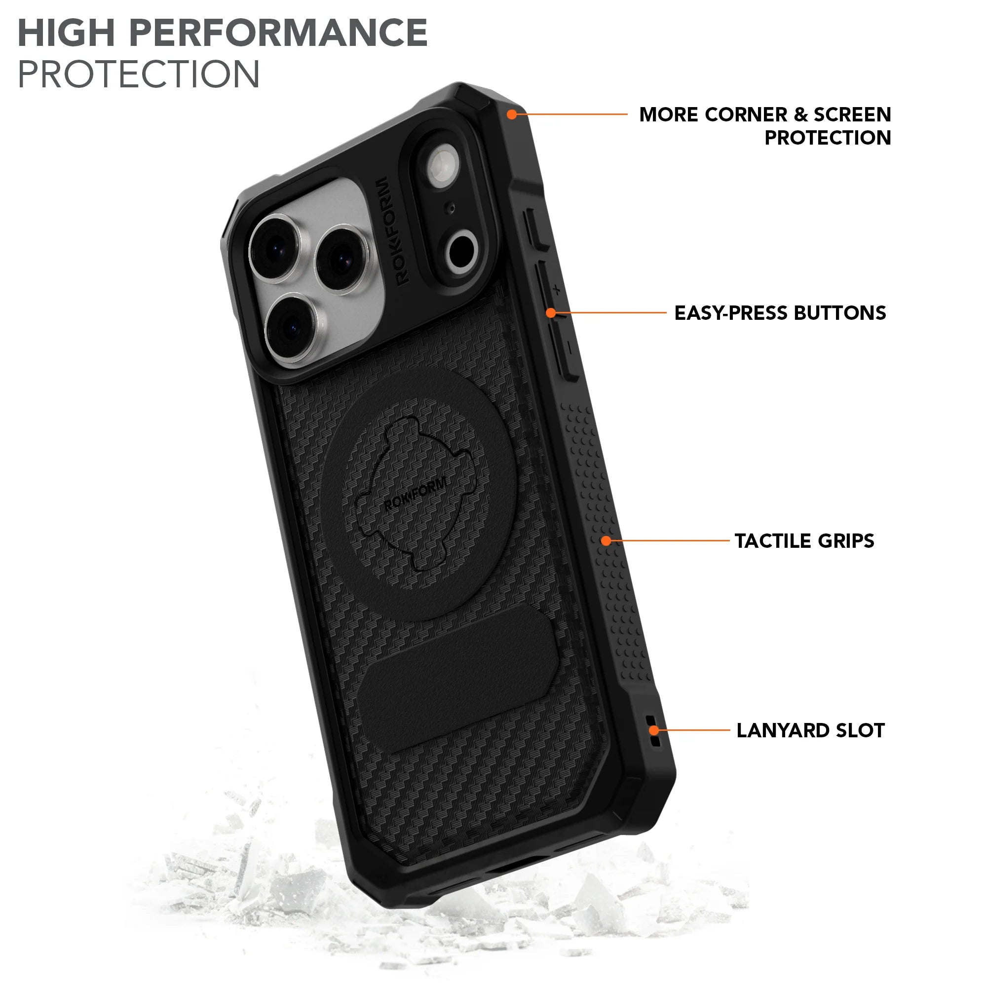 iPhone 17 Pro Max Rugged Case Black
