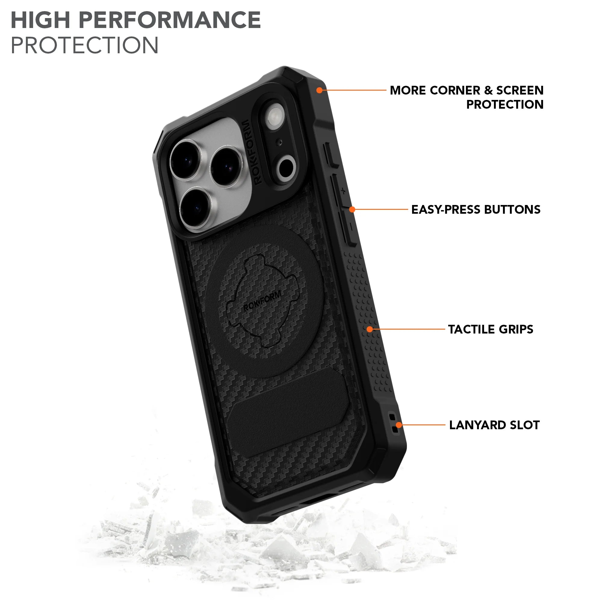 iPhone 17 Pro Rugged Case Black