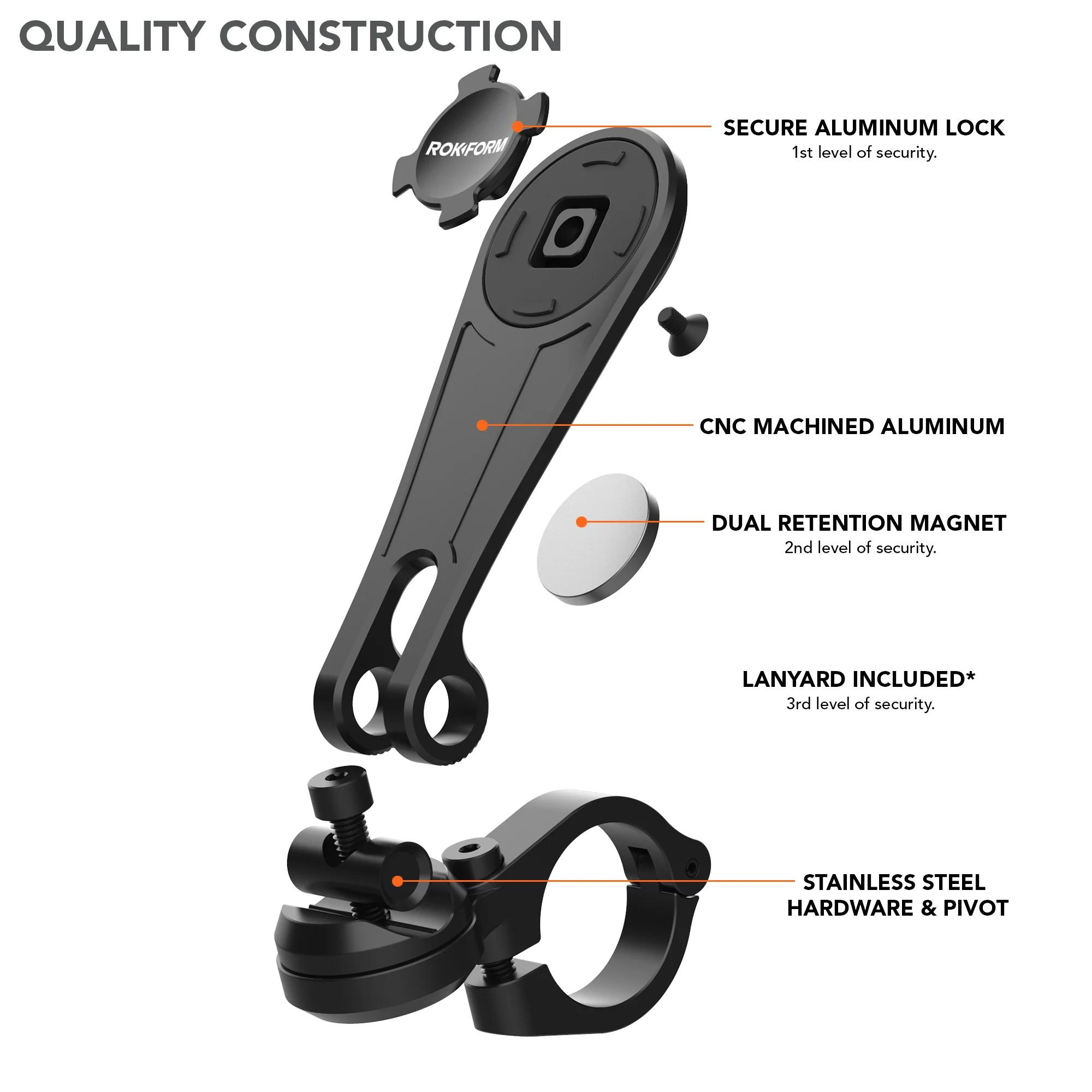 Rokform Motorcycle Handlebar Phone Mount Version 2 Now Mounts To Any - View #7