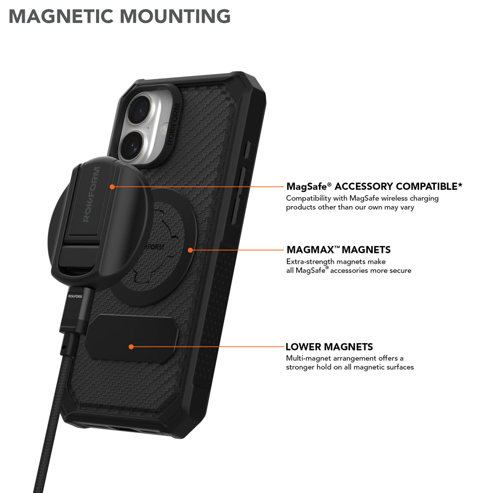 iPhone 16 Plus Rugged Case - Black