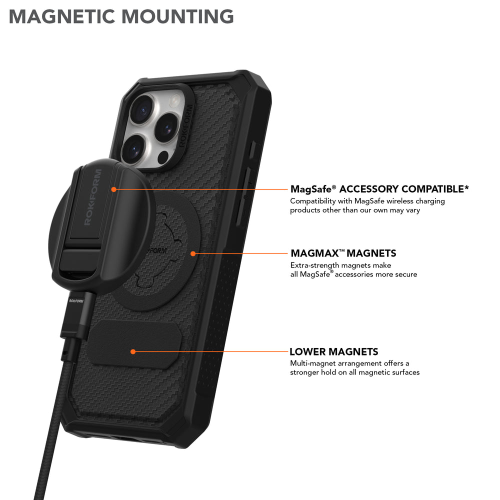 iPhone 16 Pro Max Rugged Case - Black