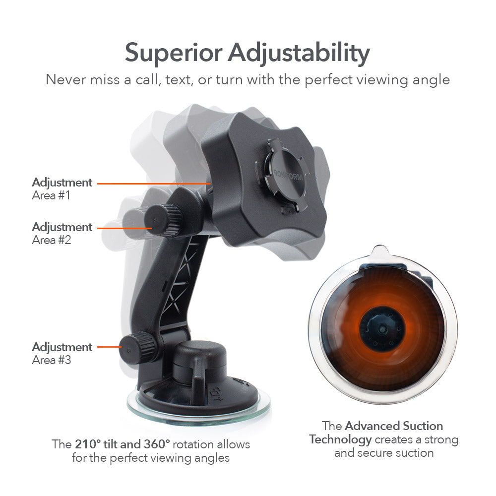 RokLock™ Windshield Suction Mount