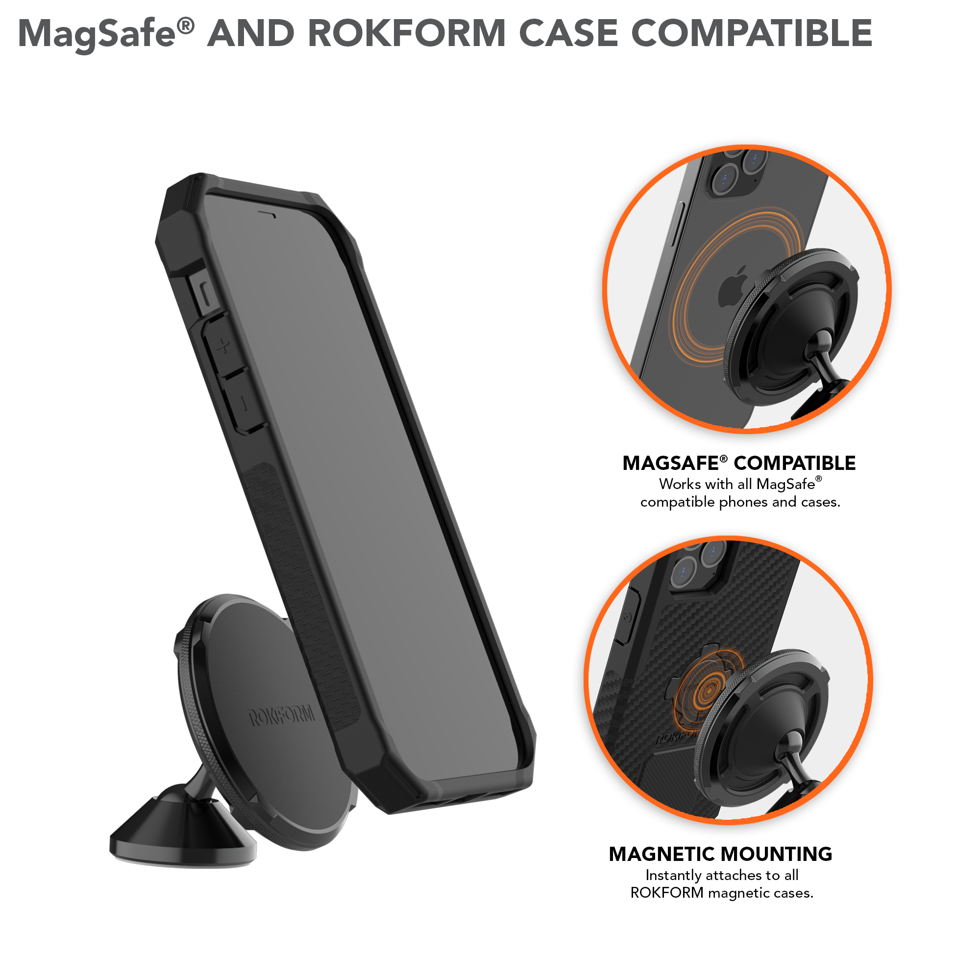 Dual Magnet Swivel Mount MagSafe® Compatible