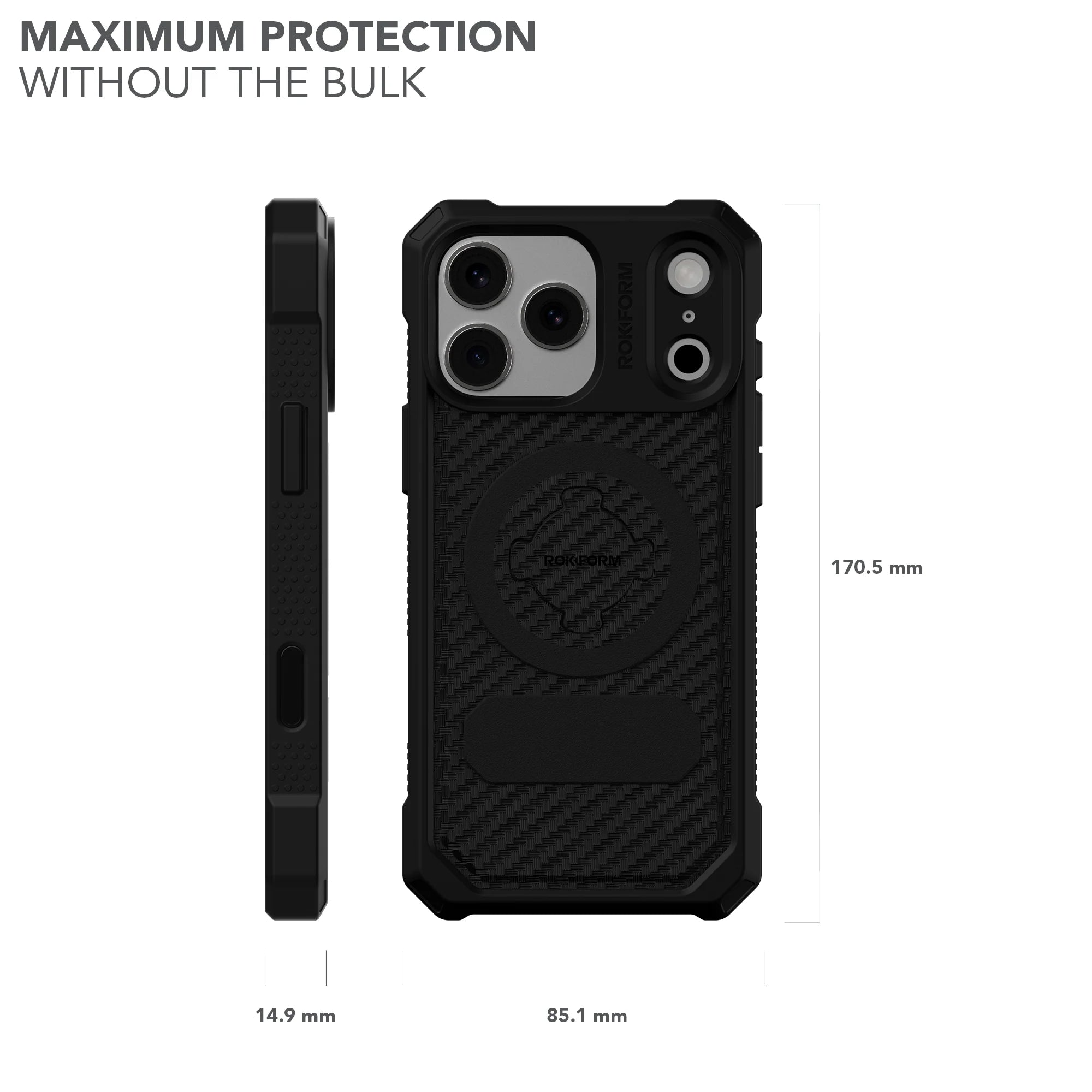 iPhone 17 Pro Max Rugged Case Black